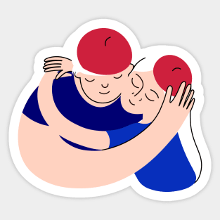 Couple of lovers Sticker